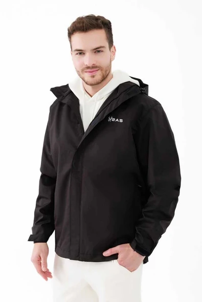 2AS Tipas III Erkek Yağmurluk Mont Siyah