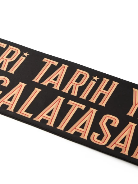Galatasaray Lisanslı Siyah 5 Yıldız Şal Atkı - 2