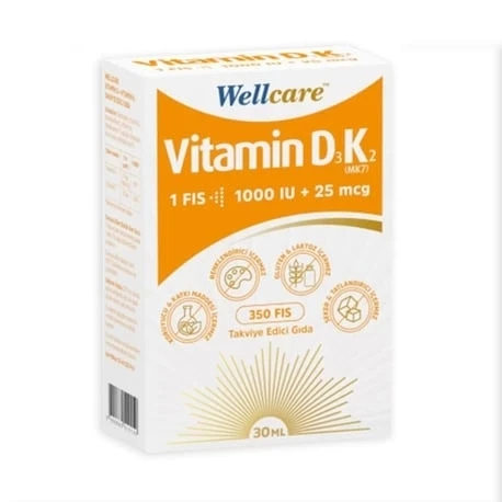 Wellcare Vitamin D3K2 Sprey 30 ml - 1