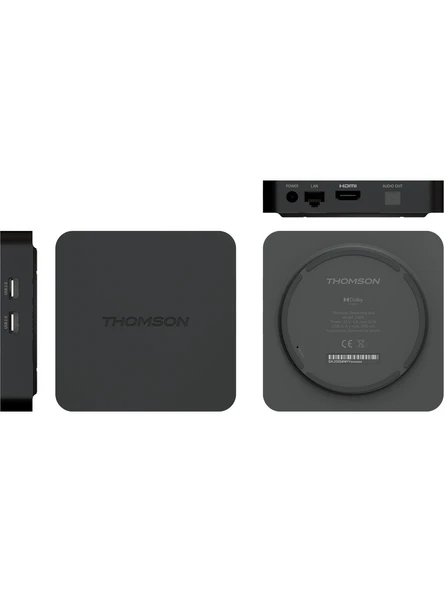 THOMSON Streaming Box 240G, 4K Uhd, Dolby Atmos, Dolby Digital+, Google Ses Kontrolü, Wifi, 2gb Ram + 8gb Rom, Dahili Chromecast - 4