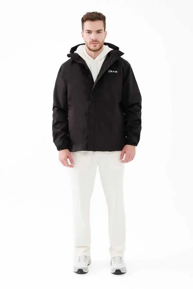 2AS Tipas III Erkek Yağmurluk Mont Siyah - 2