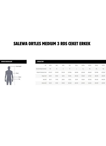 Salewa Ortles Med 3 Rds Down Erkek Ceket Mont Siyah - 3