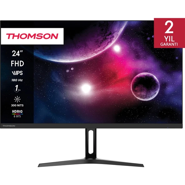 THOMSON Gaming Monitör 24" 0,1 Ms Fhd 180 Hz Adaptive-sync 1920 x 1080 Monitör