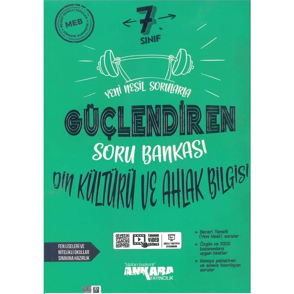 Ankara Yayıncılık 7.Sınıf Din Kültürü Kültürü ve Ahlak Bilgisi Güçlendiren Soru Bankası