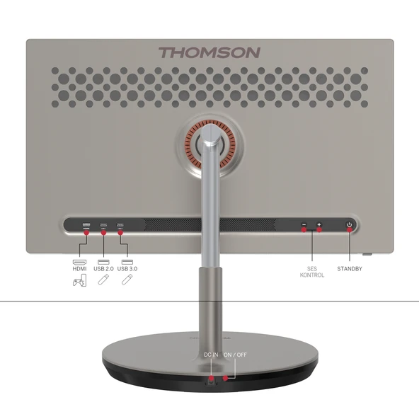 THOMSON Go Plus 32 inç 4K UHD ” Dokunmatik, Döndürülebilir, Tekerlekli, Taşınabilir Ekran, Tablet - 4