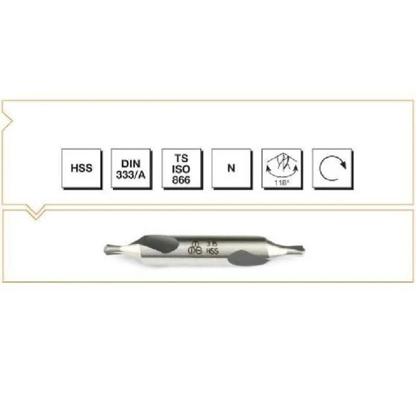 Makina Takım HSS DIN 333/A R Punta Matkabı 3.15 mm - MTE B00010010315 ürün görseli