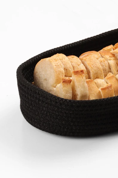 Jüt Hasır Sepet Seti - Çok Amaçlı Organizer, Ekmeklik, Jüt Sığ Hasır Sepet, %100 El Yapımı - 4