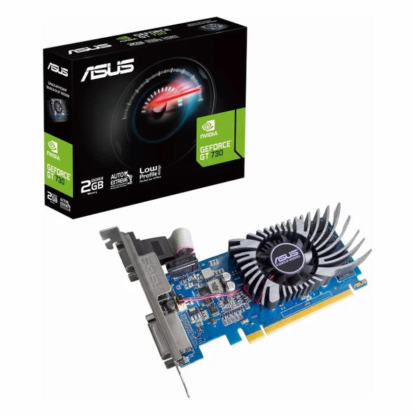 Asus GeForce GT 730 2GB GDDR3 64Bit DVI/VGA/HDMI Ekran Kartı ürün görseli 1