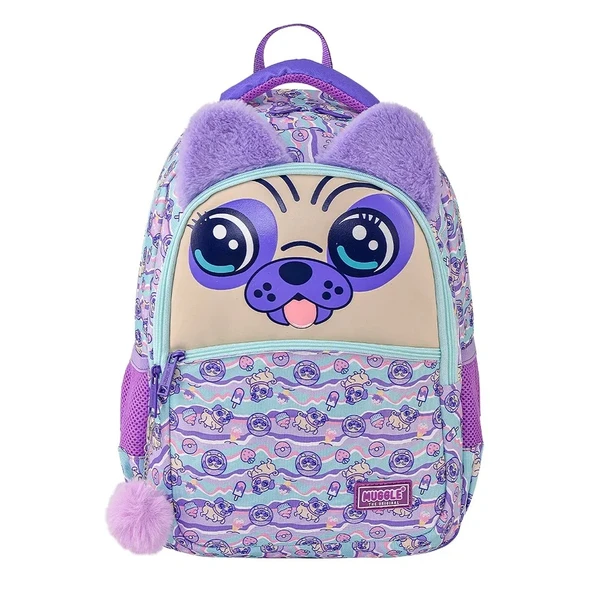 Muggle Okul Çantası Dog Mor Mu-6962