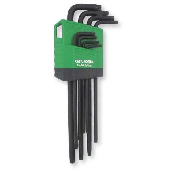 Ceta Form 8 Parça Delikli Torx L Anahtar Takımı(Uzun Tip) - LT/700TL