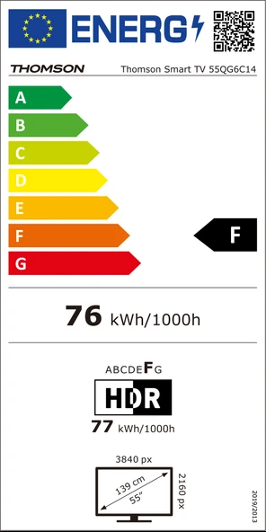 THOMSON 55QG6C14 55" 139 Ekran Uydu Alıcılı 4K Ultra HD Google QLED Plus TV - 10