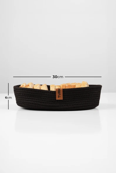 Jüt Hasır Sepet Seti - Çok Amaçlı Organizer, Ekmeklik, Jüt Sığ Hasır Sepet, %100 El Yapımı - 5