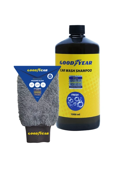 GOODYEAR OTO ŞAMPUAN VE YIKAMA ELDİVEN SETİ