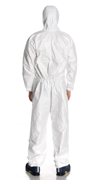Faba T-530-Beyaz XL Lamineli Tulum - 6