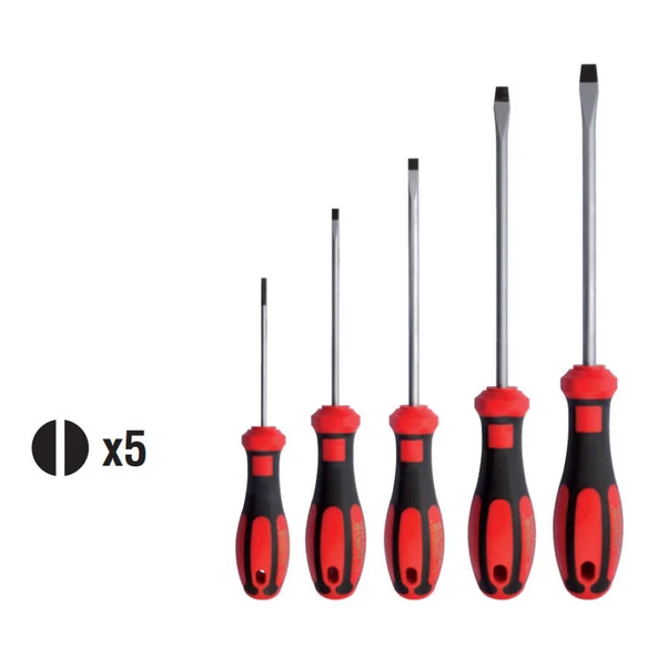 Ceta Form 5 Parça C-Plus Tornavida Takımı - Düz - F99-502 ürün görseli