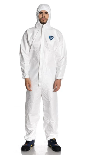 Faba T-530-Beyaz XL Lamineli Tulum - 4