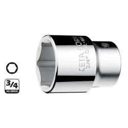 Ceta Form 3/4” 6 Köşe Lokma Anahtar 21 mm - C32-H21 - 2