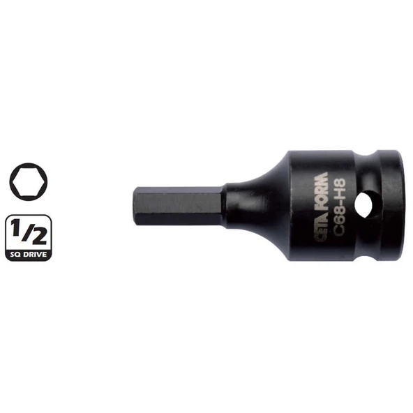 Ceta Form 1/2”Allen Uçlu Havalı Lokma Bits 14 mm - C68-H14 - 1