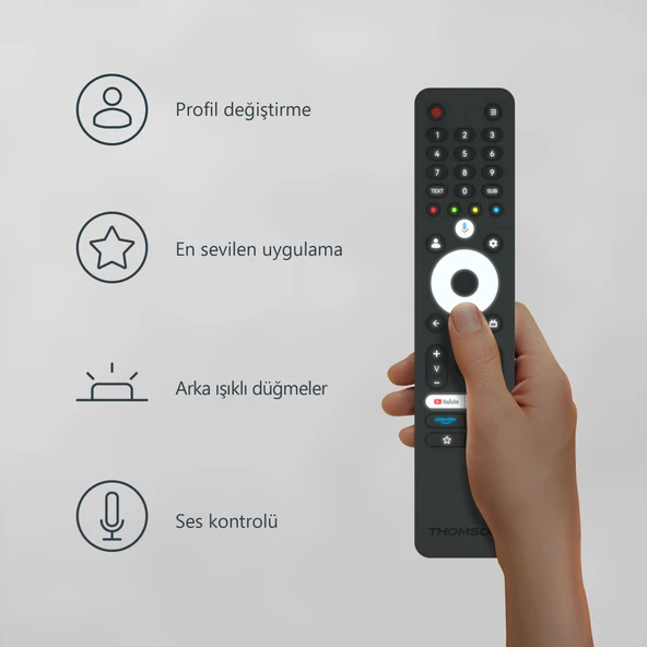 THOMSON 43FG2S14 43" 109 Ekran Uydu Alıcılı Full HD Dolby Audio Google LED TV - 7