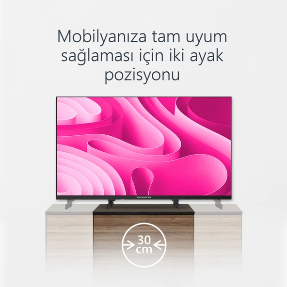 THOMSON 32HG2S14 32" 82 Ekran Uydu Alıcılı HD Dolby Audio Google LED TV - 9