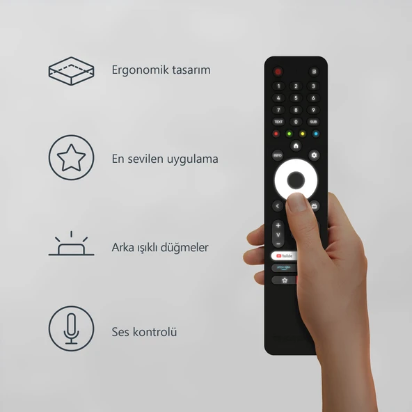 THOMSON 40FA2S13 40" 101 Ekran Uydu Alıcılı  Full HD Dolby Audio Android LED TV - 6