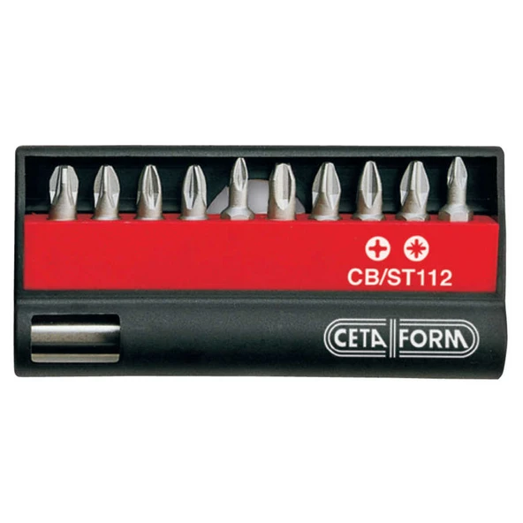 Ceta Form 11 Parça Profesyonel Bits Uç Takımı Yıldız/Pozidriv - CB/ST112 ürün görseli