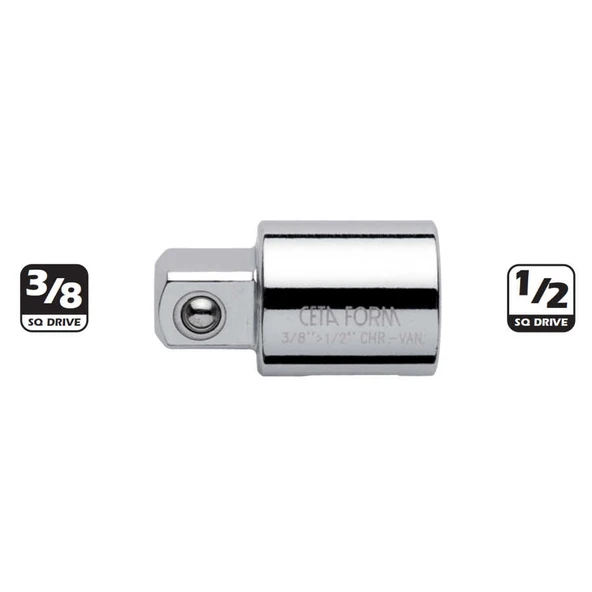 Ceta Form 1/2’’ Lokma Adaptörü(3 Yollu)-D:1/2”-E:3/8” - C21-91 ürün görseli