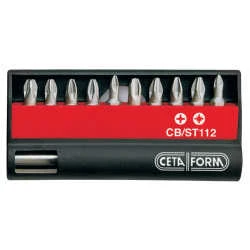 Ceta Form 11 Parça Profesyonel Bits Uç Takımı Yıldız/Pozidriv - CB/ST112 - Resim 2
