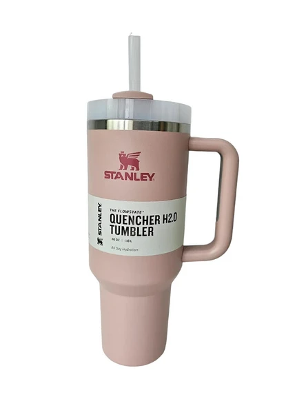 Stanley Termos Bardak Quencher Pipetli 1.18 lt Pembe Alacakaranlık