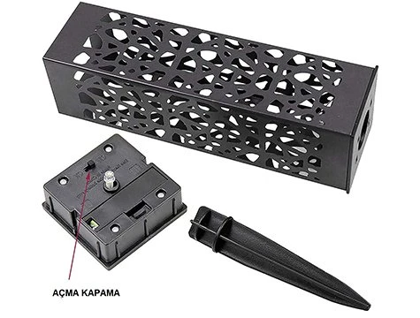 KENPAZAR Dekoratif Solar Güneş Enerjili Bahçe Aydınlatması Yürüyüş Yolu Seti ( 8 Adet ) - 3