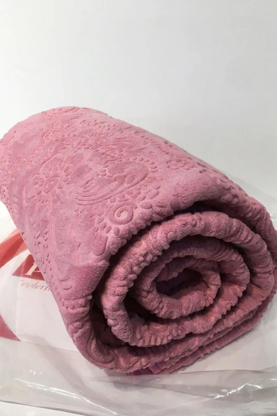 Desenli Pembe Çift Kişilik Battaniye Nishev-p000076 - 2