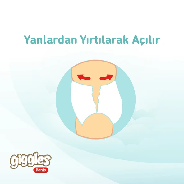 Giggles Pants Külotlu Bebek Bezi 6 Numara XLarge 100 Adet - 5