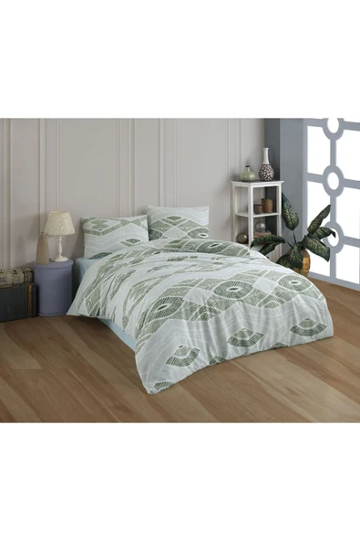 Kristal Nevresim Takım Çift Kişilik Hitit Yeşil ürün görseli