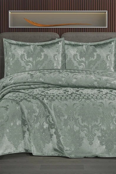 Violetta Şönil Çift Kişilik Yatak Örtüsü 240x260 cm Mint ürün görseli