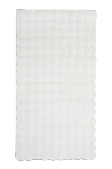 Bubble Apex Kabartmalı Peluş Post Halı Krem ürün görseli