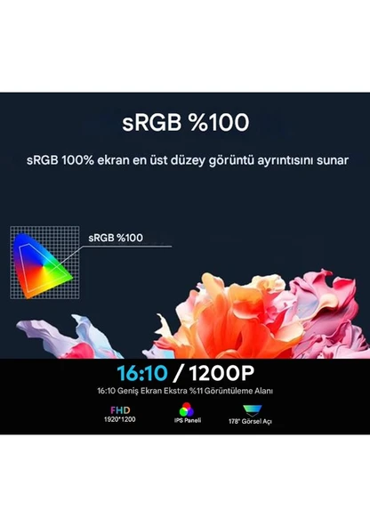 Ultrax 14" Üçlü Taşınabilir Monitör Çoklu Ekran 1200p Notebook Monitör - 3