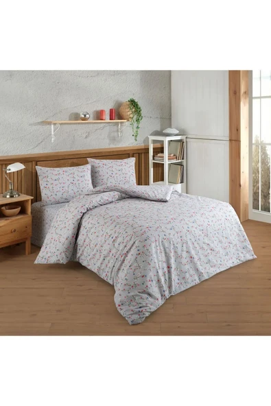 Kristal Ranforce Kutulu Nevresim Takımı Çift Kişilik Almila Pembe ürün görseli