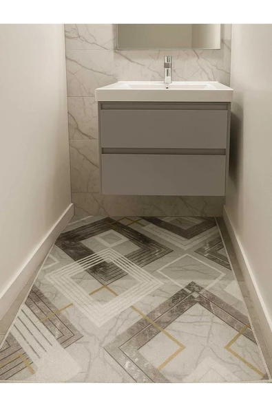 Kaymaz Taban, Yıkanabilir Lavabo Önü Paspası, Banyo Paspası, Duşakabin Önü Paspası, Kolidor paspası ürün görseli