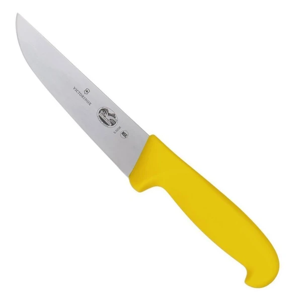 Victorinox Fibrox 23cm Kasap Kelle Bıçağı 5.5208.23 Sarı