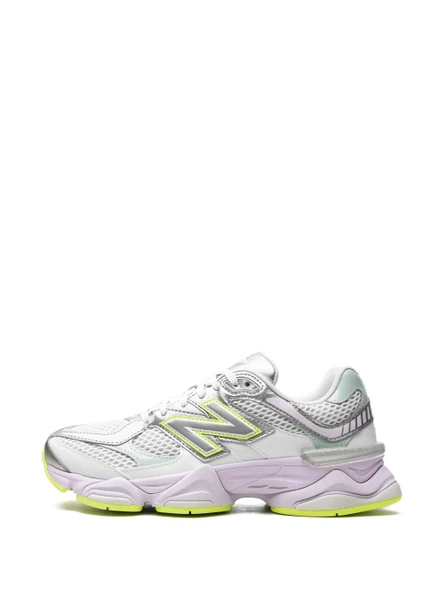 New Balance Unisex 9060 Sneakers - White/Grey/Purple/Green - 4