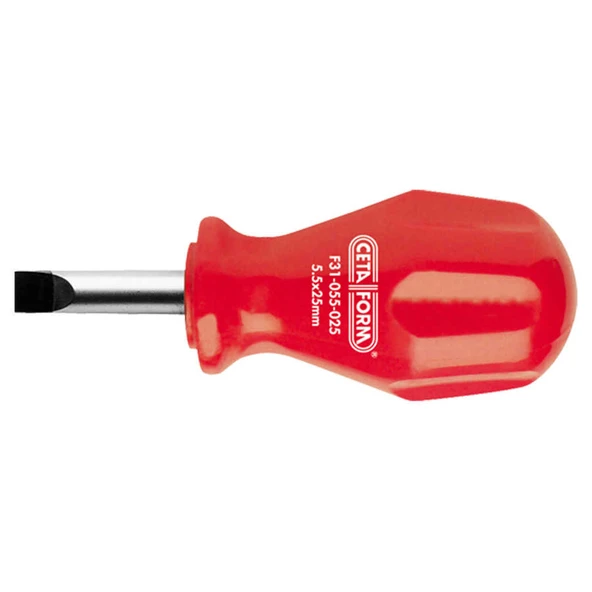 Ceta Form Topaç Düz Uçlu Tornavida 5.5X25mm - 4100/TP55M ürün görseli