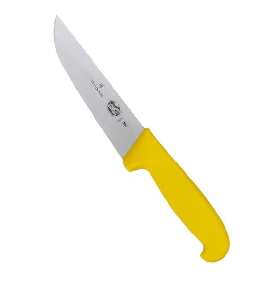 Victorinox Fibrox 23cm Kasap Kelle Bıçağı 5.5208.23 Sarı - 5