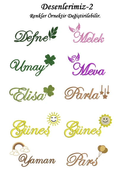 gros shop Yakalı Müslin Kumaş Hastane Çıkış Mevlüt Seti %100 Pamuk Organik (Kişiye Özgü İsimli Nakış Desenli) - 6