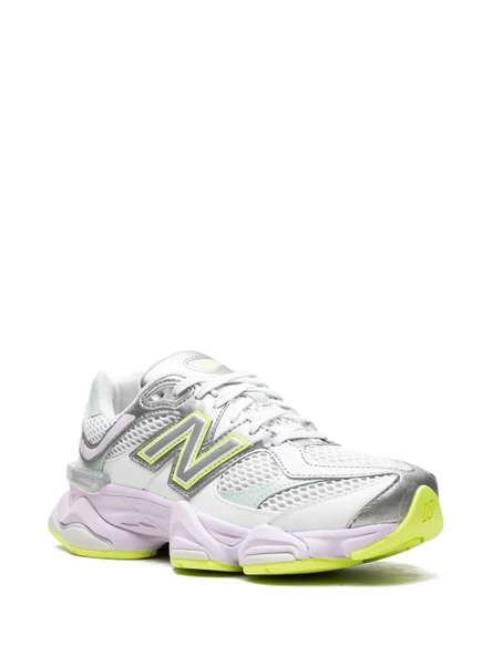 New Balance Unisex 9060 Sneakers - White/Grey/Purple/Green - 2