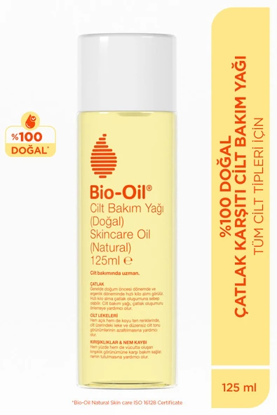 Bio-Oil %100 Natural Çatlak Karşıtı & Leke Karşıtı Nemlendirici Doğal Cilt Bakım Yağı 125 ml