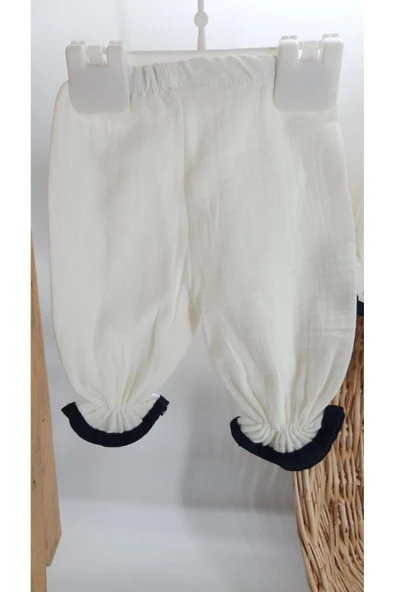 gros shop Yeni Doğan Burümcük Müslin Kumaş %100Pamuk 5’li Hastane Çıkış Seti(Kişiye Özgü İsimli Nakış Desenli) - 6
