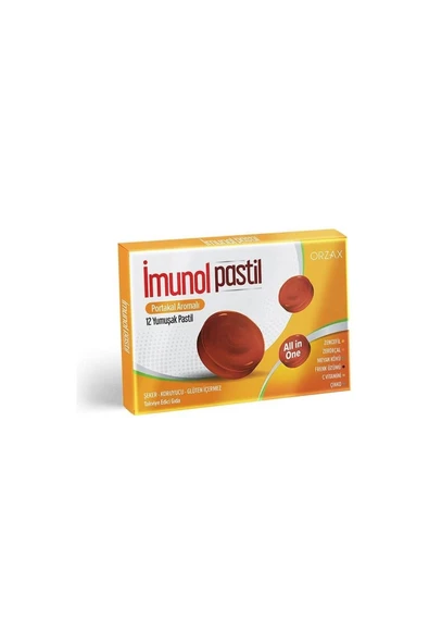 Orzax Pastil Portakal Aromalı 12 Yumuşak Kapsül