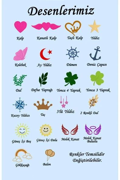 gros shop %100 Pamuk Müslin Kumaş Fırfırlı Takı Yastığı Kılıfı 35*45 (Kişiye Özgü İsimli Nakış Desenli) - 4