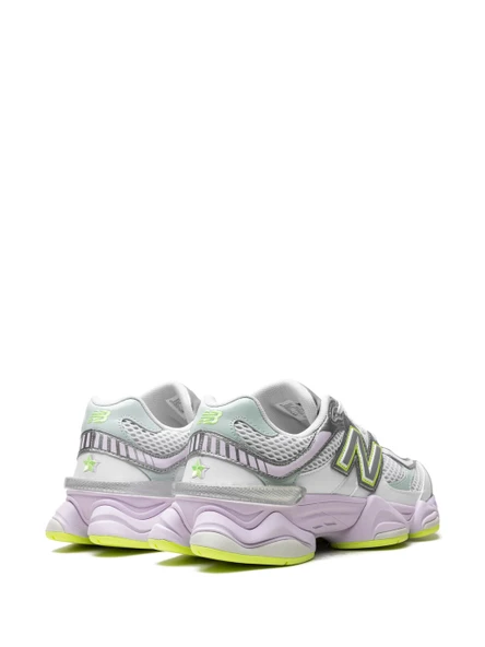 New Balance Unisex 9060 Sneakers - White/Grey/Purple/Green - 3