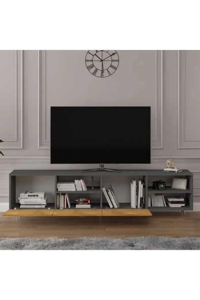 Tv Ünitesi Koyu Gri & Petra T-22 - 3